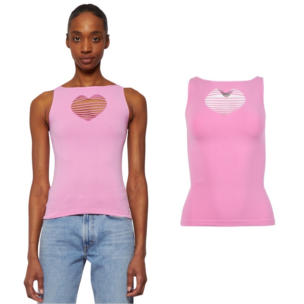 MAISIE WILEN KNITTED FAVED TANK TOP OS